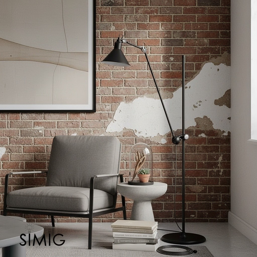 Nordic Rotatable Swing Arm Floor Lamp S113
