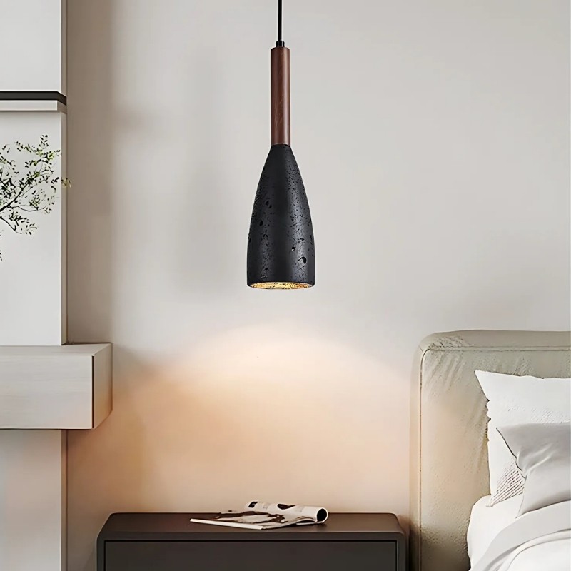 Travertine Pendant Light with Japanese Minimalist Design S287