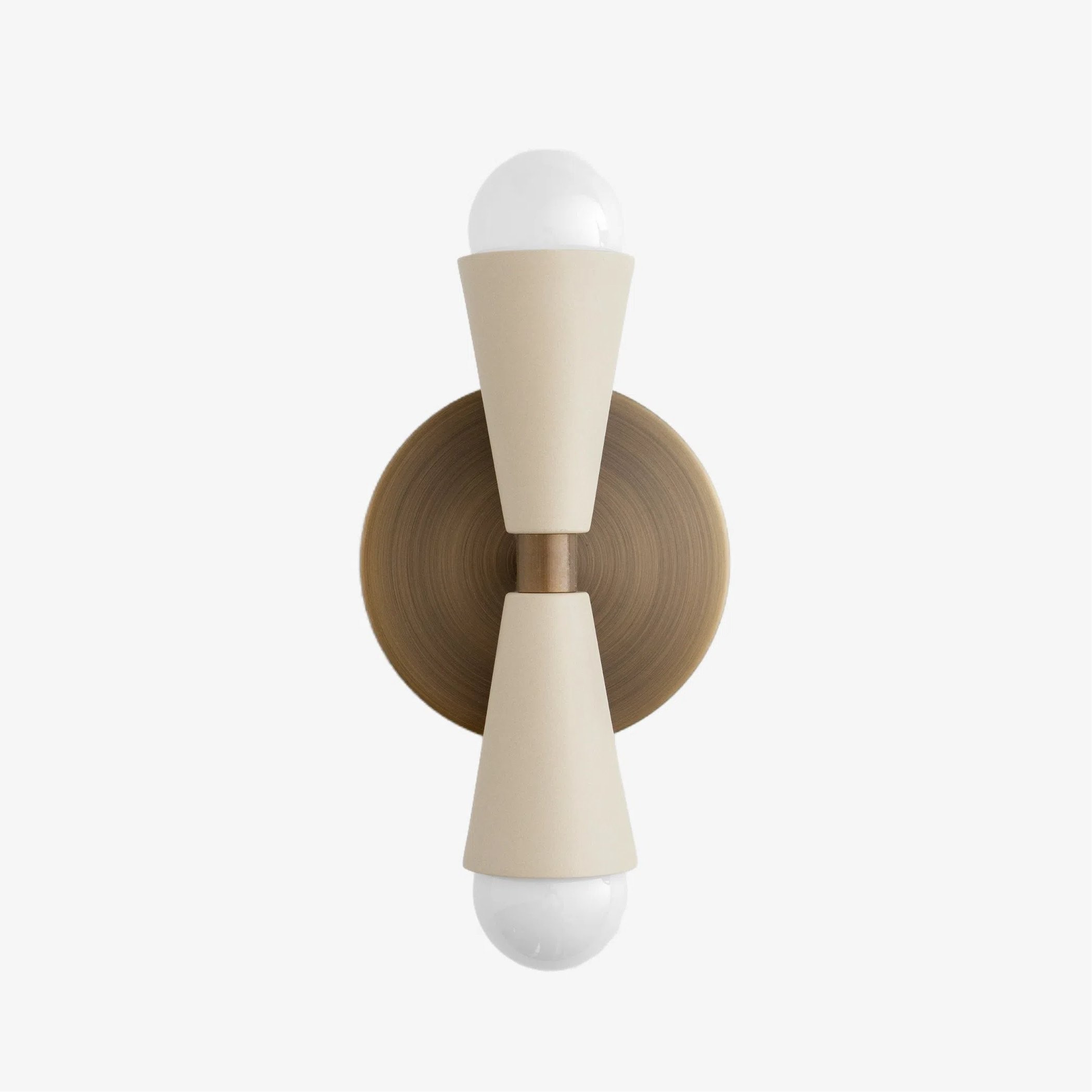 Pyralis  Cone Shade  Double Wall Light - Contemporary Living Room Glow T334