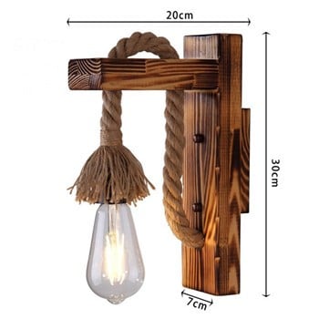 Hemp Rope Wall Lamp