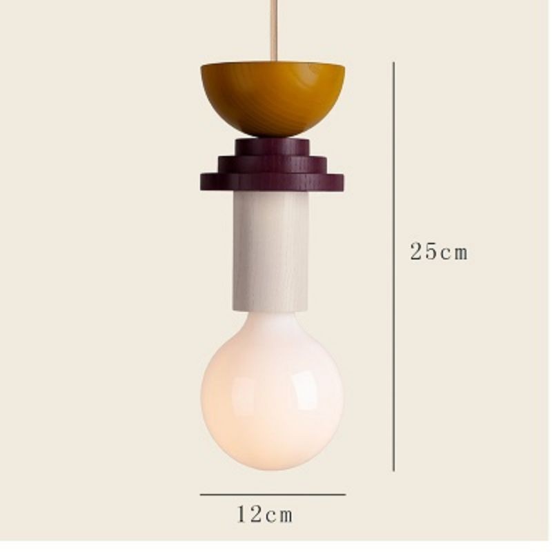 Creative Simple Wooden Pendant Light S155