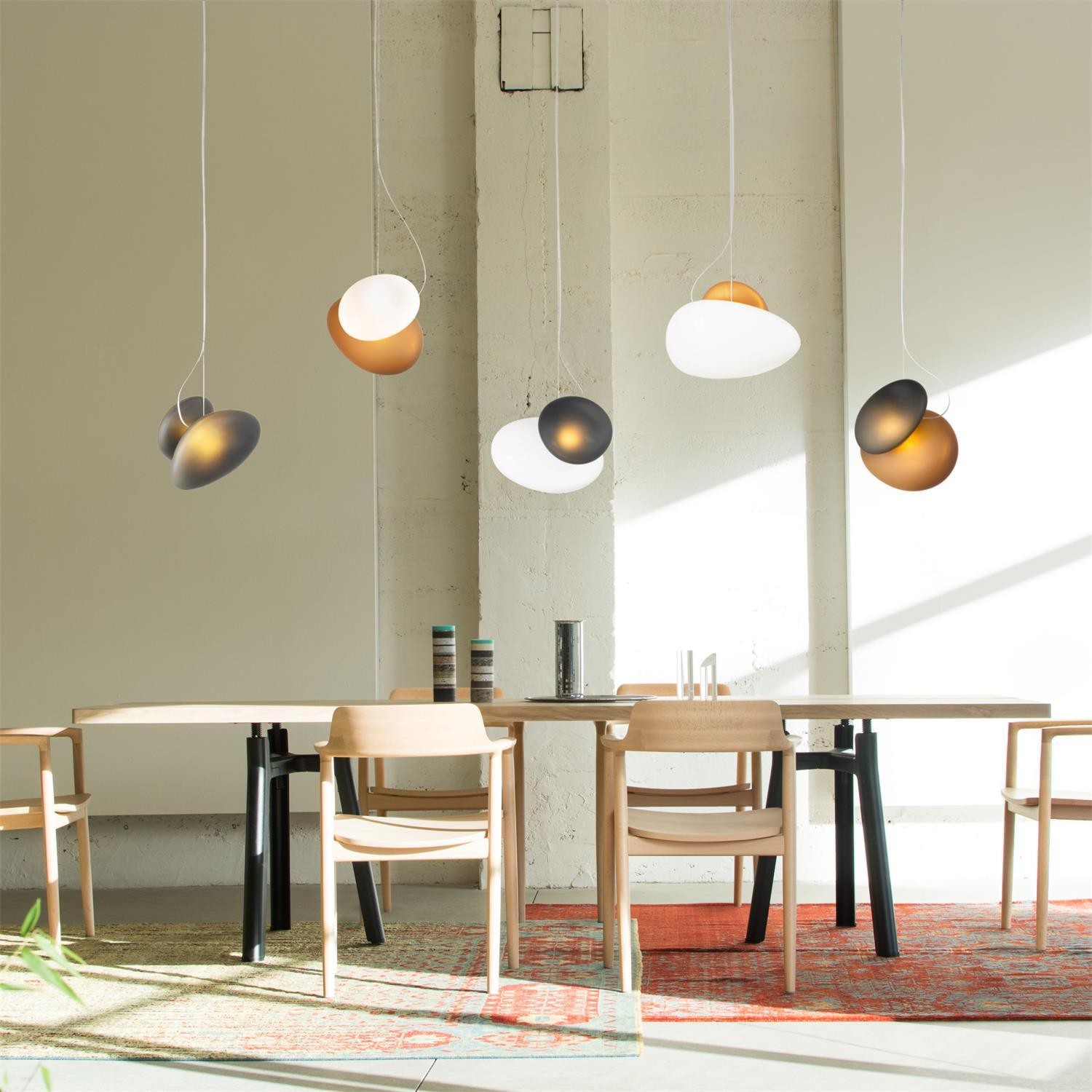 Translucent Frosted Glass Pendant Light M217