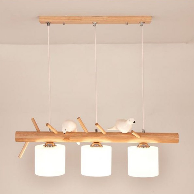 BIRDY Wooden Pendant Light