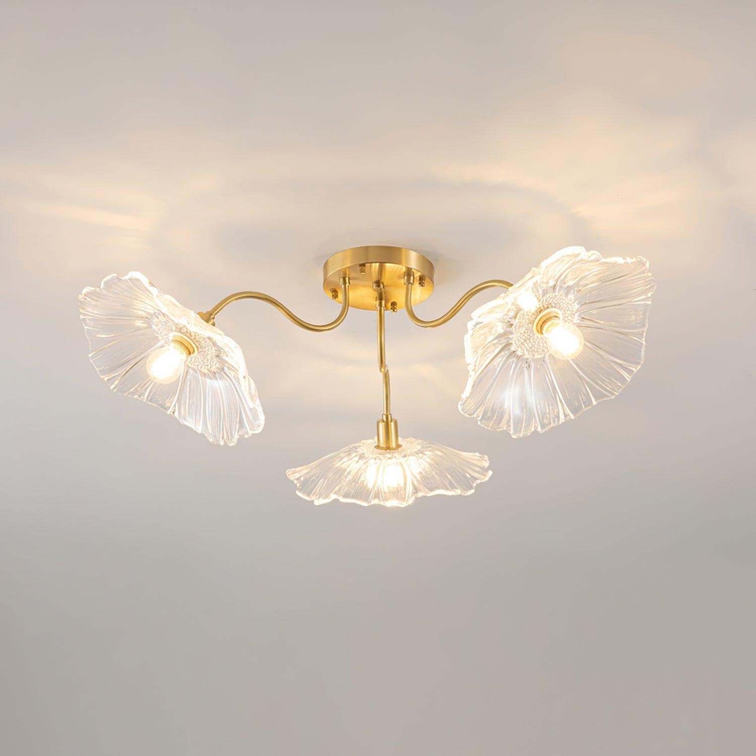 Murano Glass Flowers Ceiling Light P049