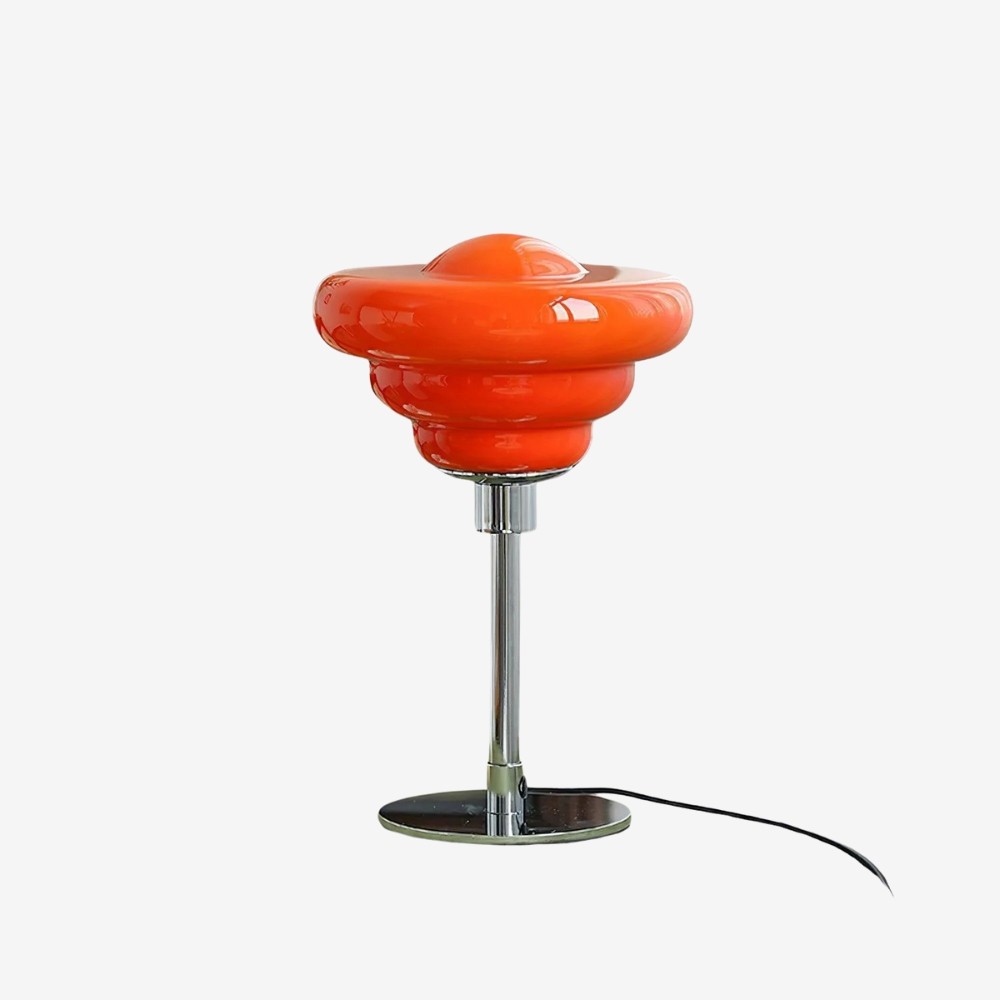 Modern Table Lamp Featuring Textured Glass Shade S247