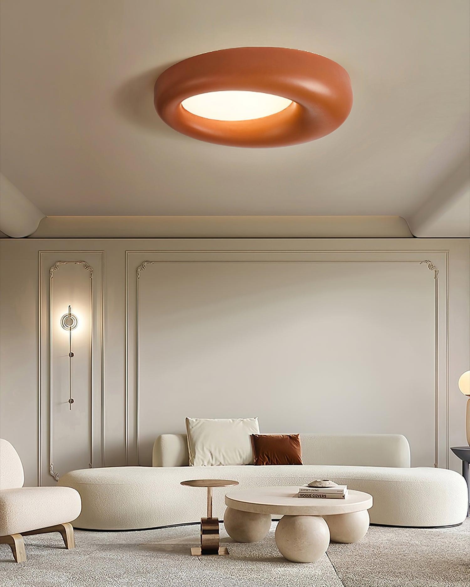 Center Offset Concentric Circle Acrylic Ceiling Lamp M308