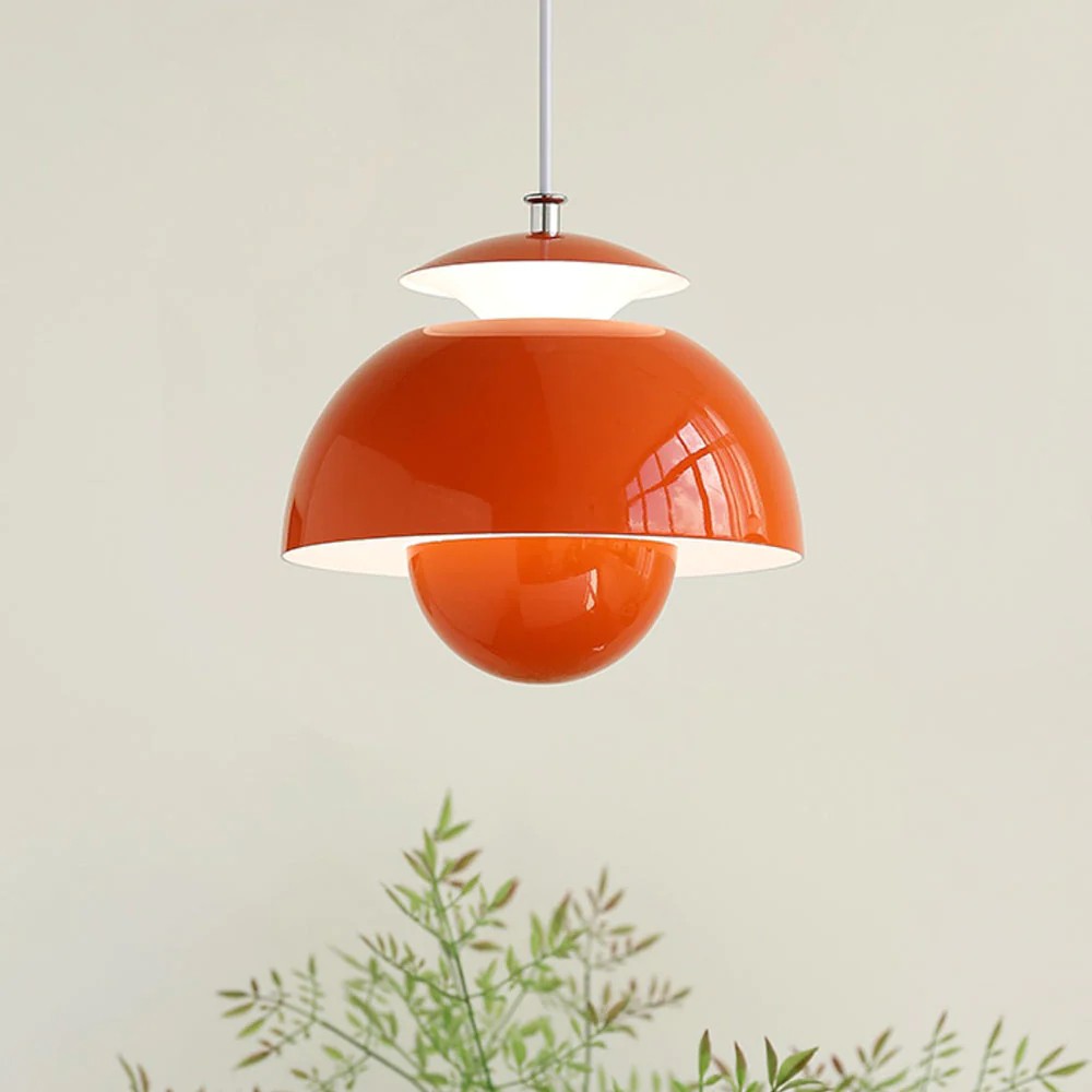 Scandinavian Metal Flower Pendant Light - Living Room Fixture S97