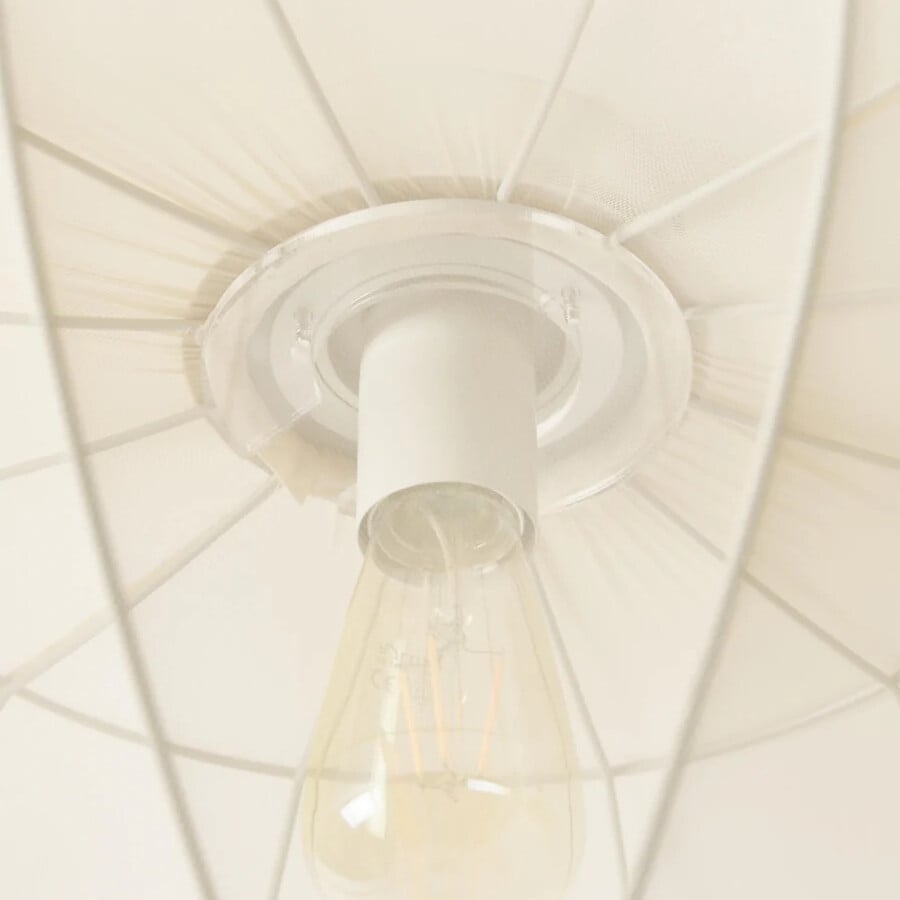 Lumifil Draped Mesh Ceiling Light - Boho Rustic Textured Shade Lamp for Living Room or Bedroom T767
