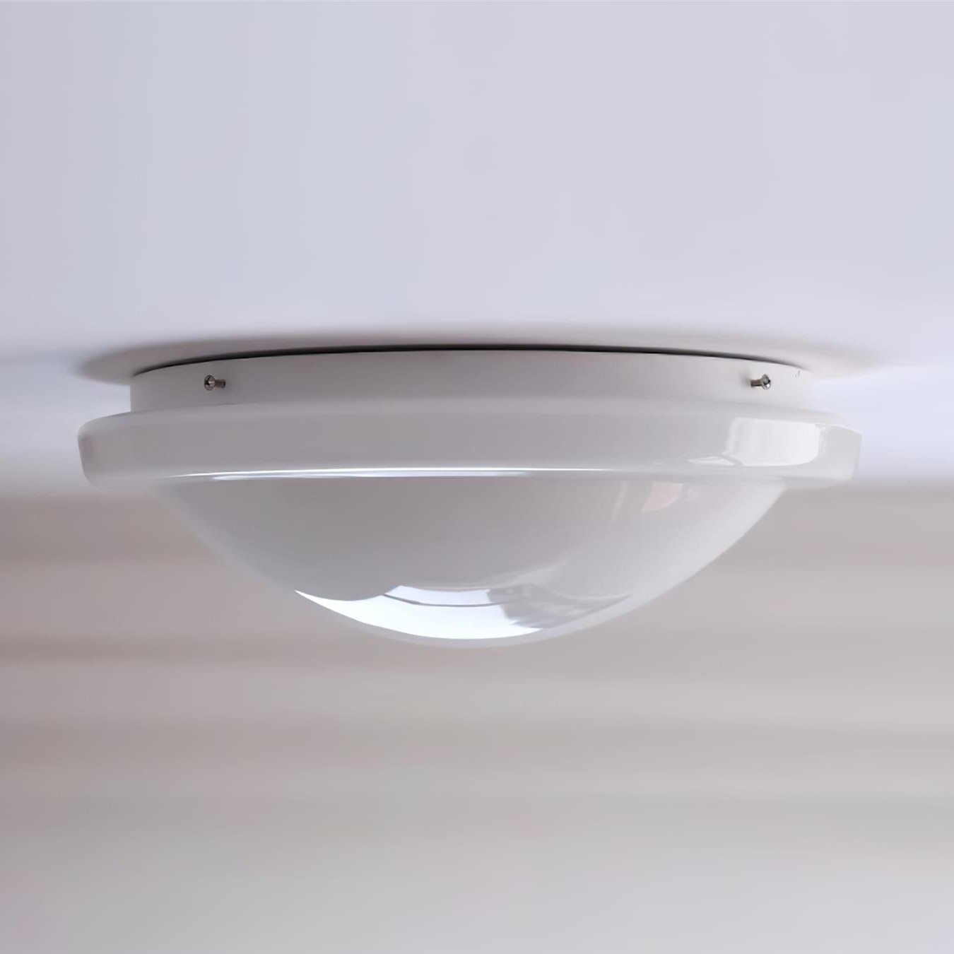 Modern Miminalist White Glass Led Ceiling Lamp M307