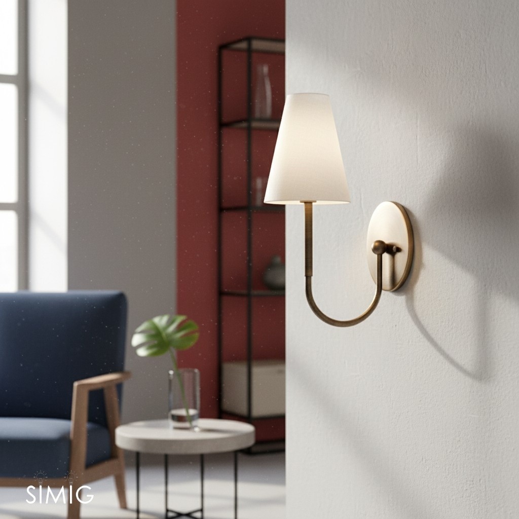 Curva Modern Minimalist Wall Sconce - Sleek Design for Living Room T399