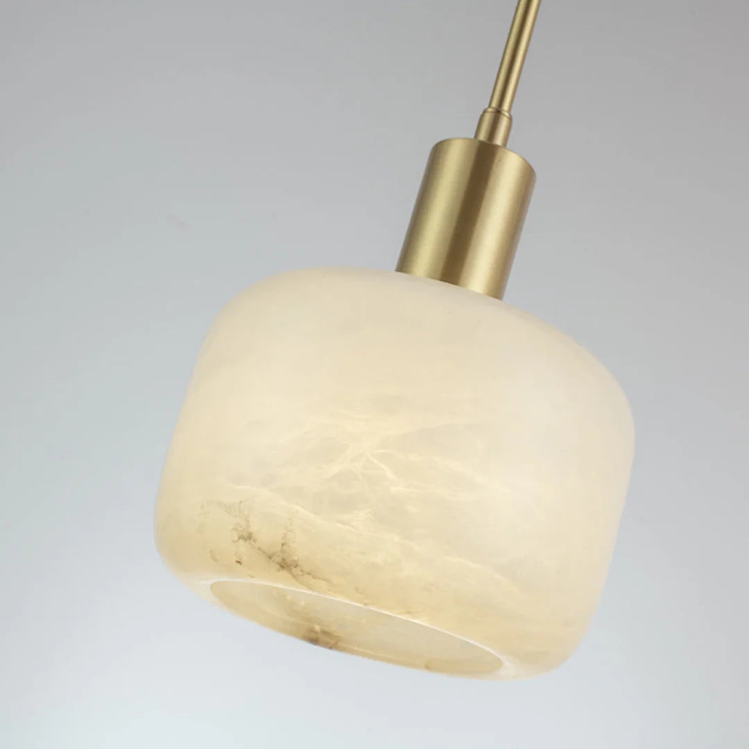 Velia Acorn Alabaster Minimalist Pendant Light T2168