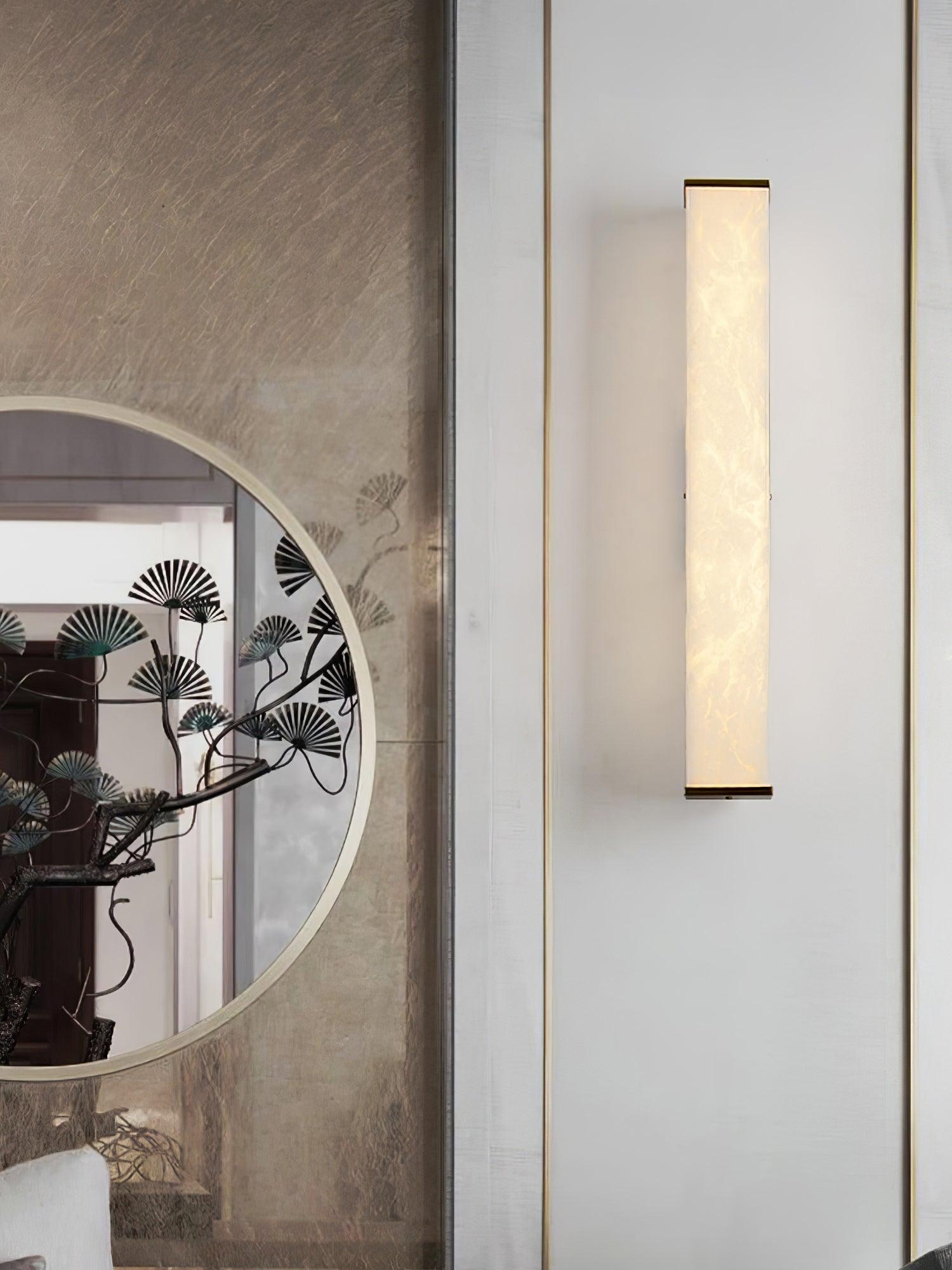 Cuboid Alabaster Wall Light T1622