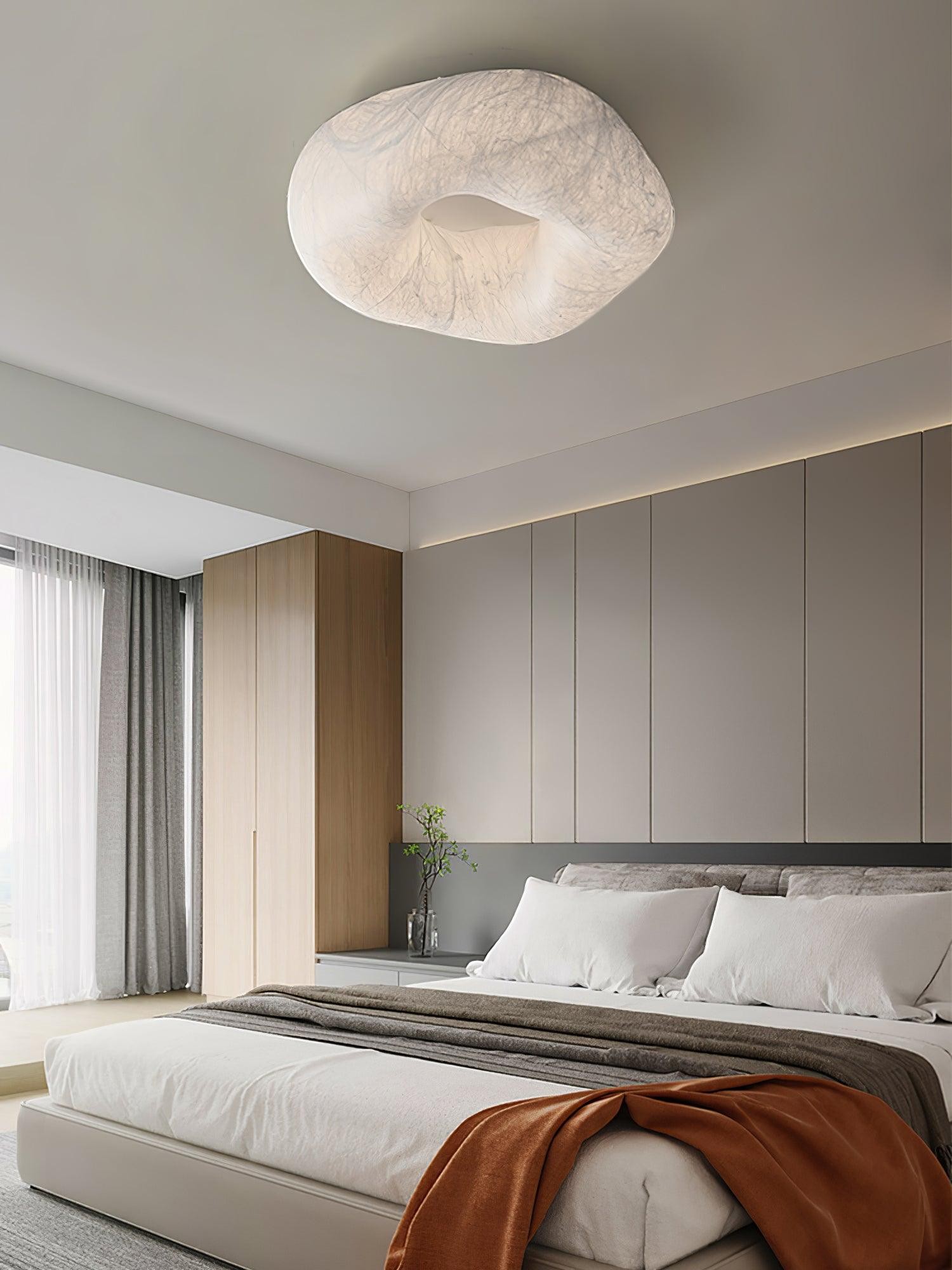 Modern Simple Silk LED Living Room Ceiling Lamp M193