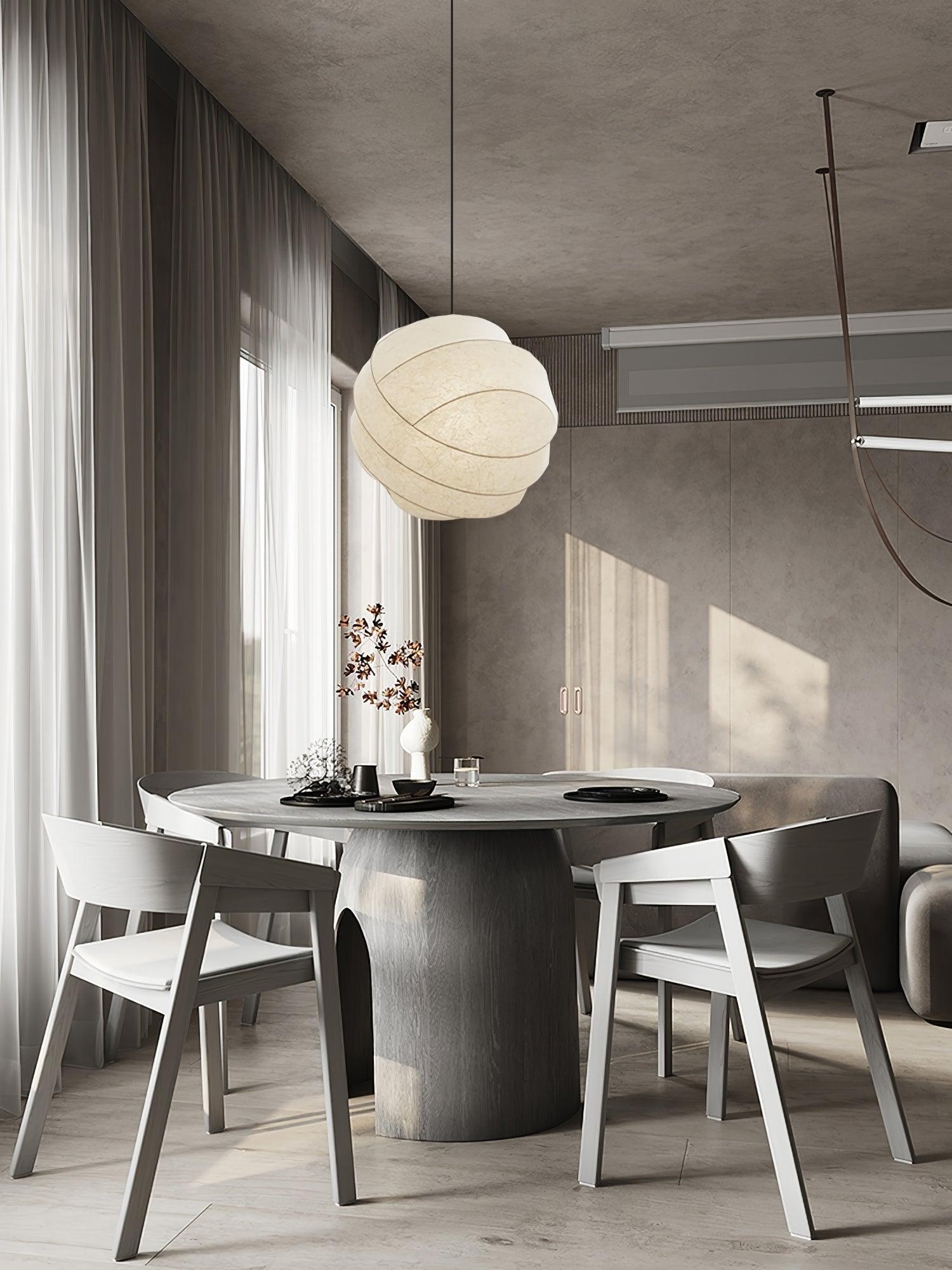 Wabi-Sabi Style Fiber Cocoon Pendant Lamp M400