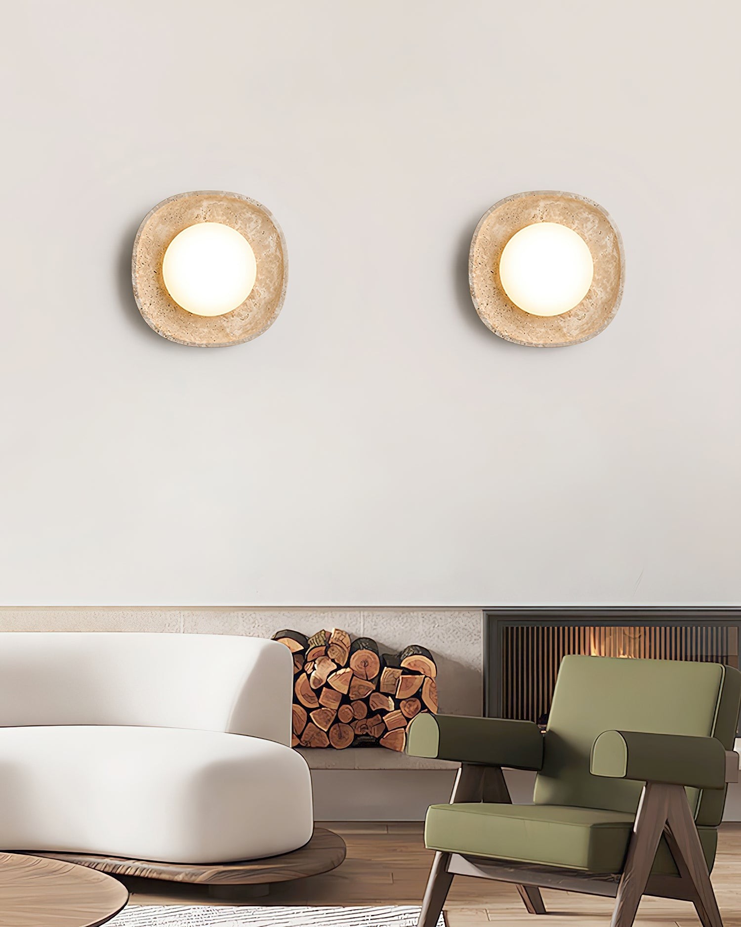 Japanese Style Wabi-Sabi Stone Wall Lamp M161