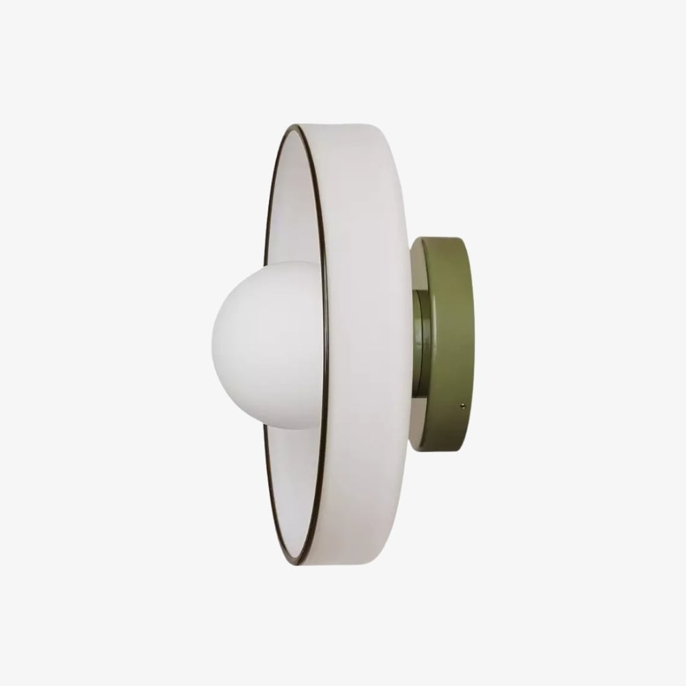 Kalo Blown Glass Disc Orb Flush Mount and Wall Sconce T662