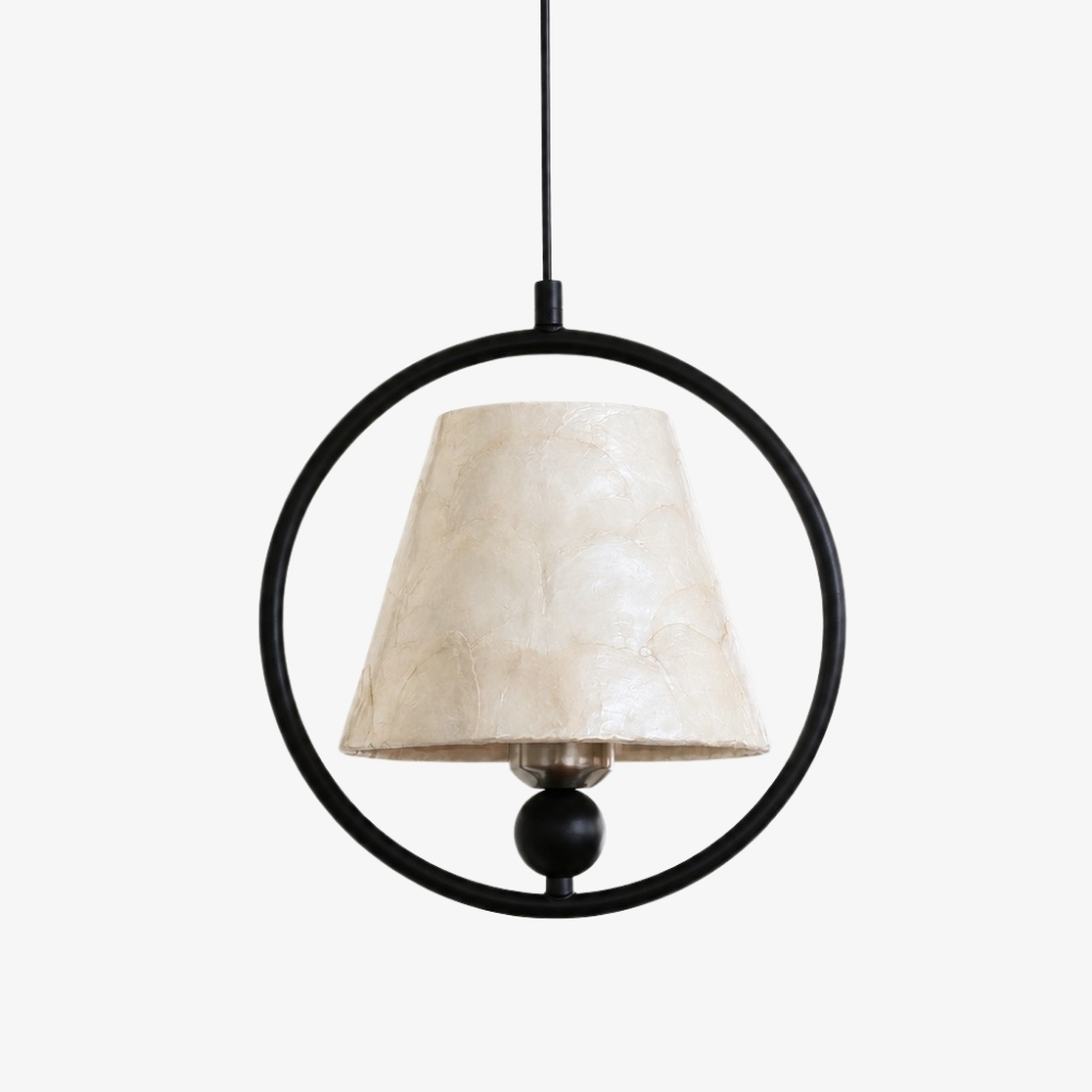 Shellure Sculptural Design Ring Hanging Lamp - Modern Pendant Light for Cozy Interiors T2228