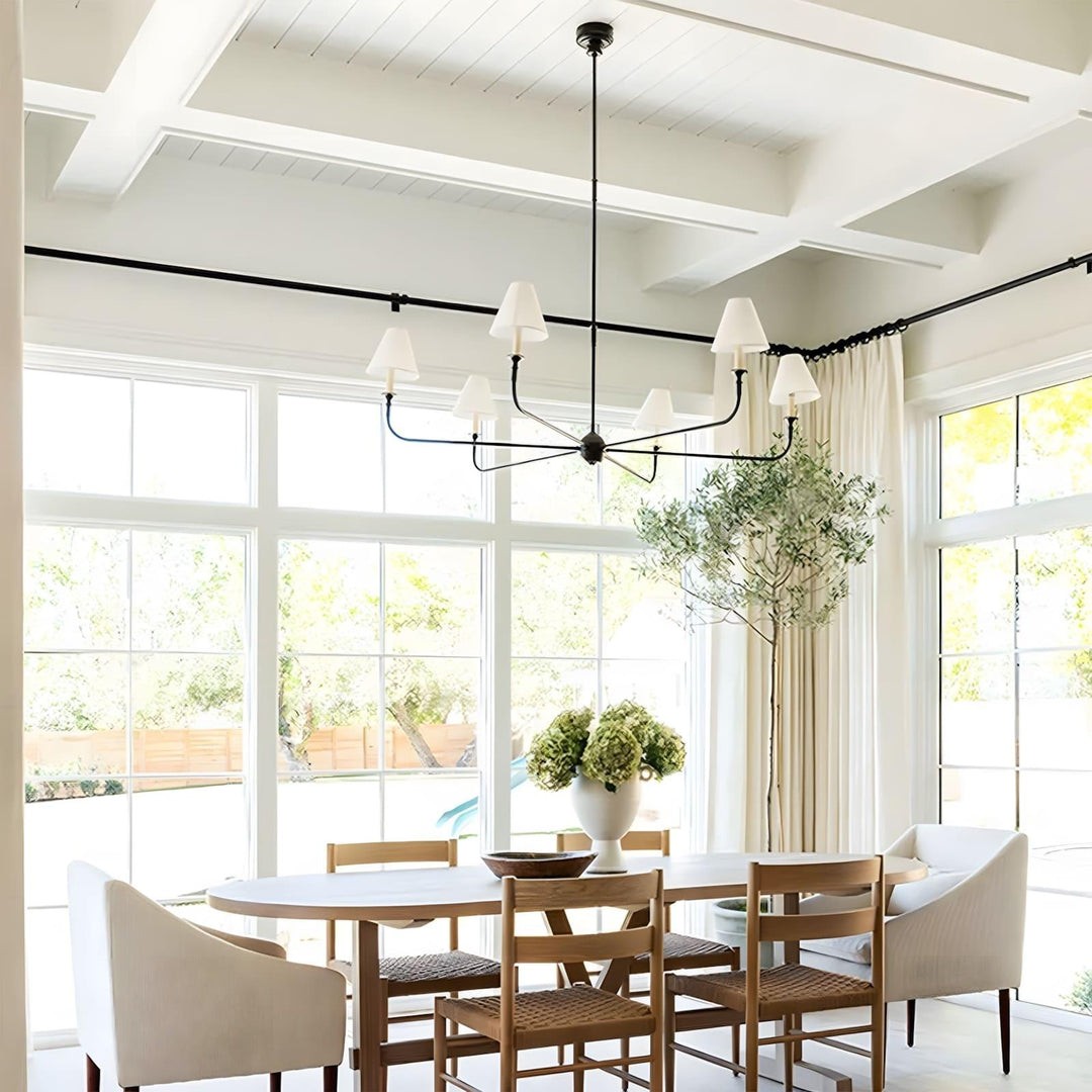 Piaf Geometric Metal Chandelier – Industrial Style for Dining Room T198