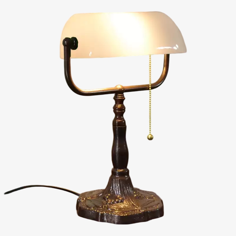 TF Tivanny Floral Stained Glass Desk Lamp - Vintage Table Light for Bedroom Study Living Room T2223