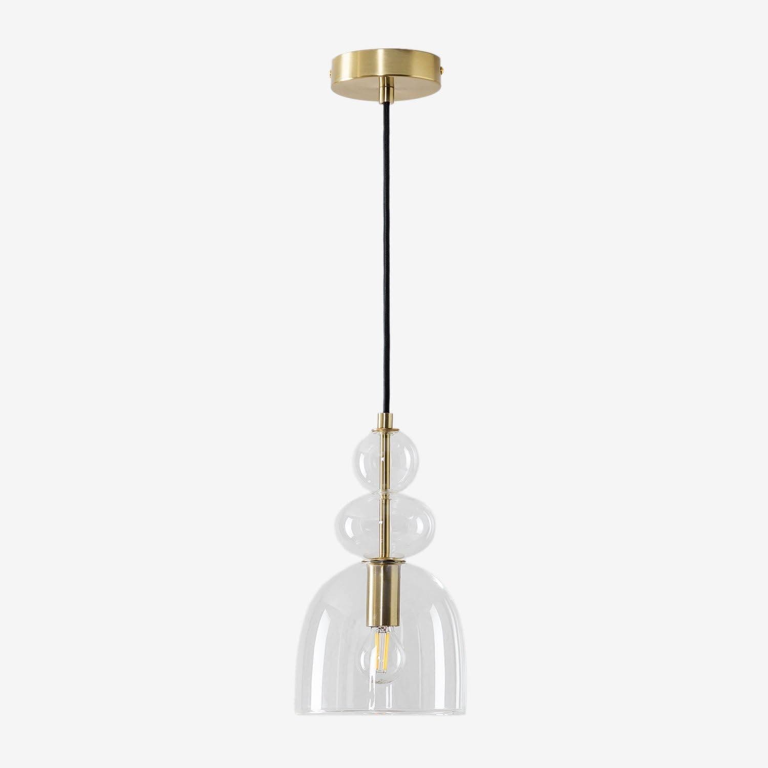 Contemporary Glass Lamp – Soft Glow for Modern Interiors S243