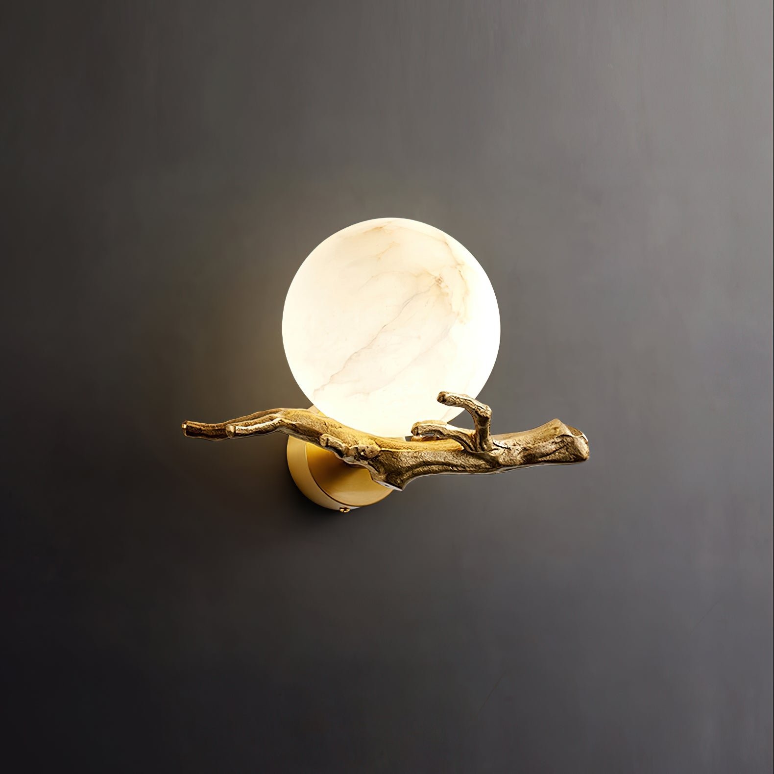 Retro Twigs Alabaster Wall Lamp T1659