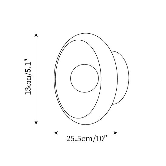Bowl - Shaped Marble Wall Lamp P064