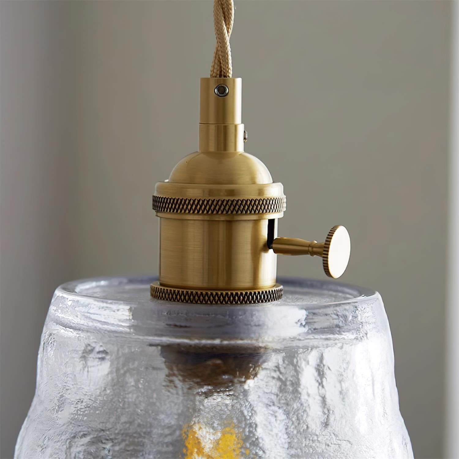 Retro Small Cup Glass Pendant Lamp M174