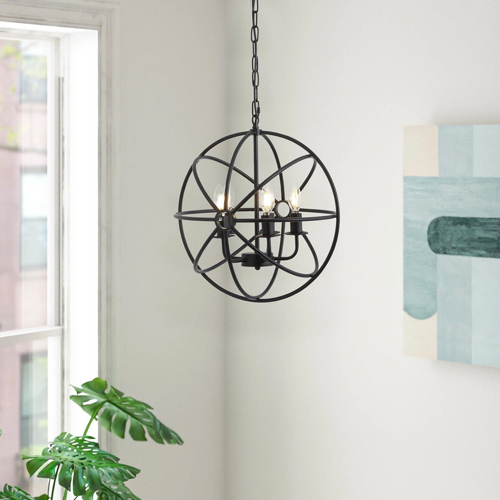 Globe Candle Chandelier
