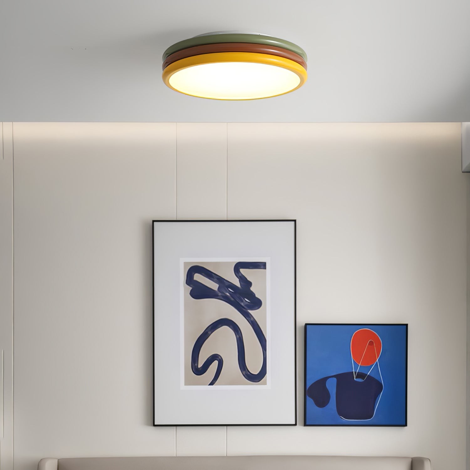 Scandinavian Simple Colorful Acrylic Ceiling Lamp For Bedroom M377