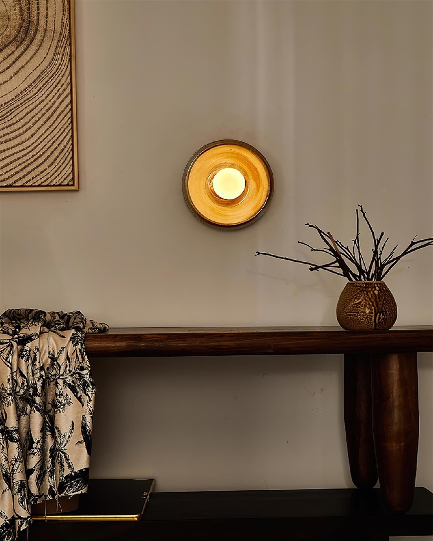 Round Ceramic Track Wall Lamp M121