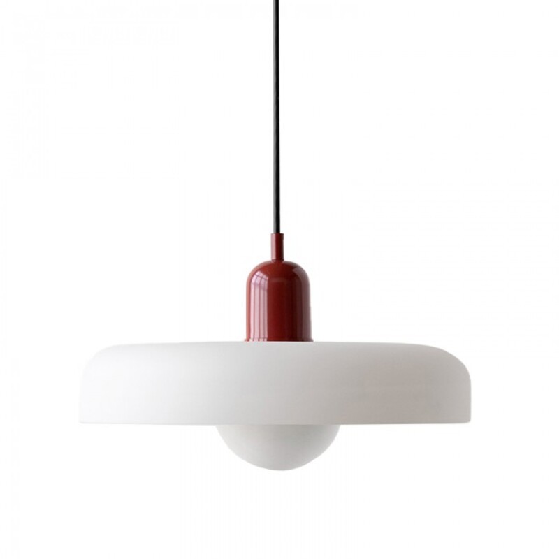 Morandi Glass Disc Orb Pendant Lamp S09