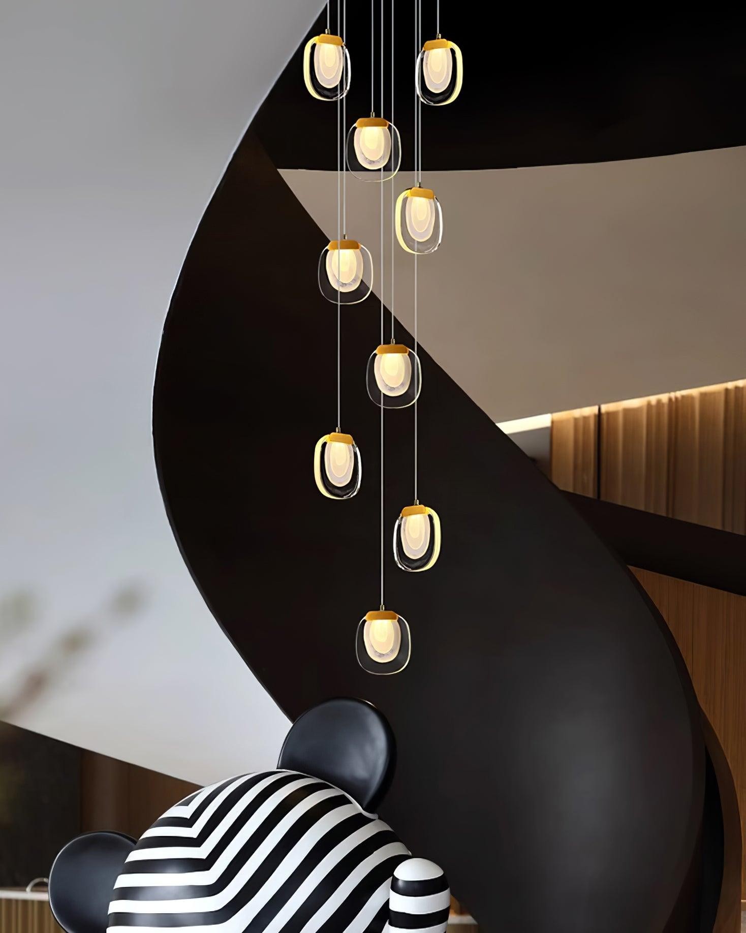 Glass Ripples Pendant Lamp M156