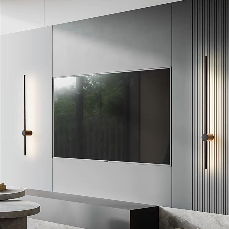 Industrial Modern Black Linear LED Wall Lights S114