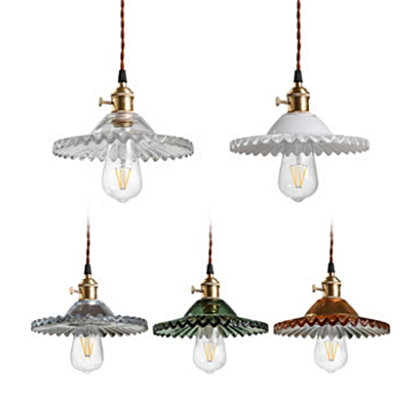 Exotic Vintage Glass Pendant Light