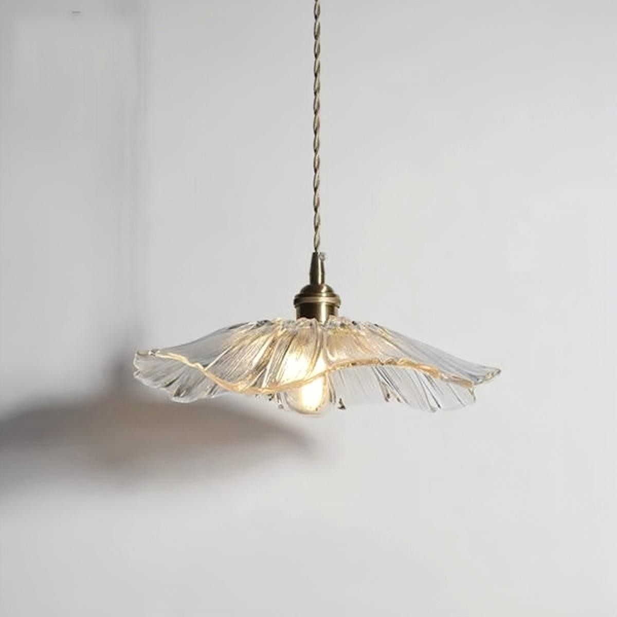 Tiffany Lotus Glass Pendant Light for Living Room S08