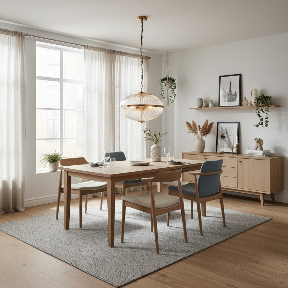 Luntra Contemporary Multi-Light Pendant with Textured Glass for Bedrooms and Hallways T952