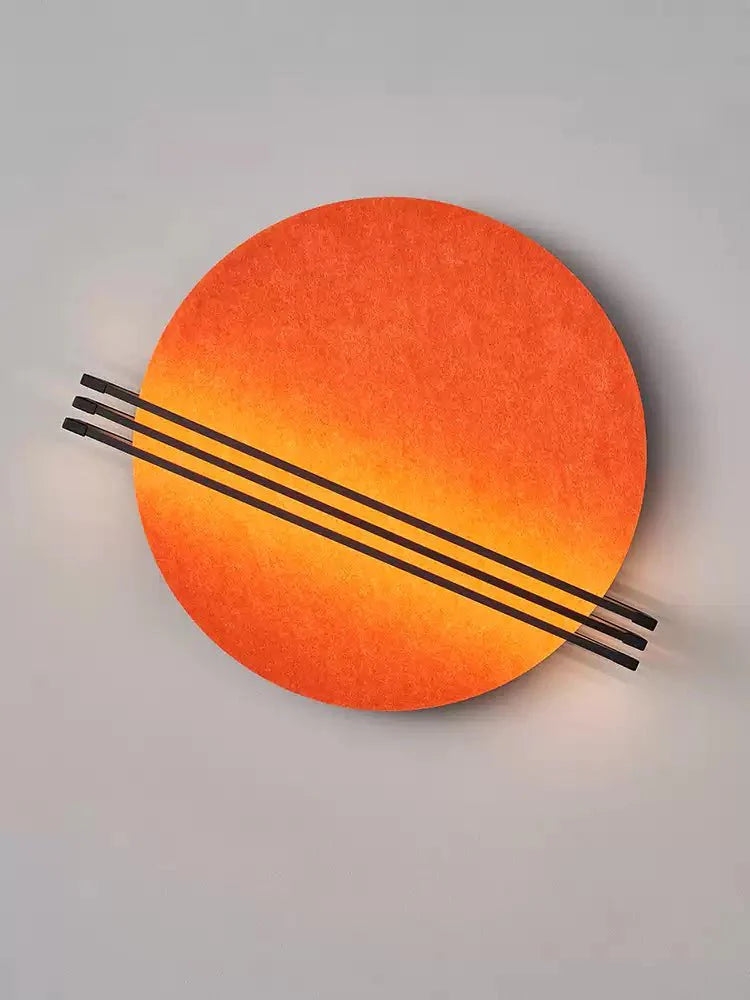 Abstract Sunrise Felt Wall Sconce T1605