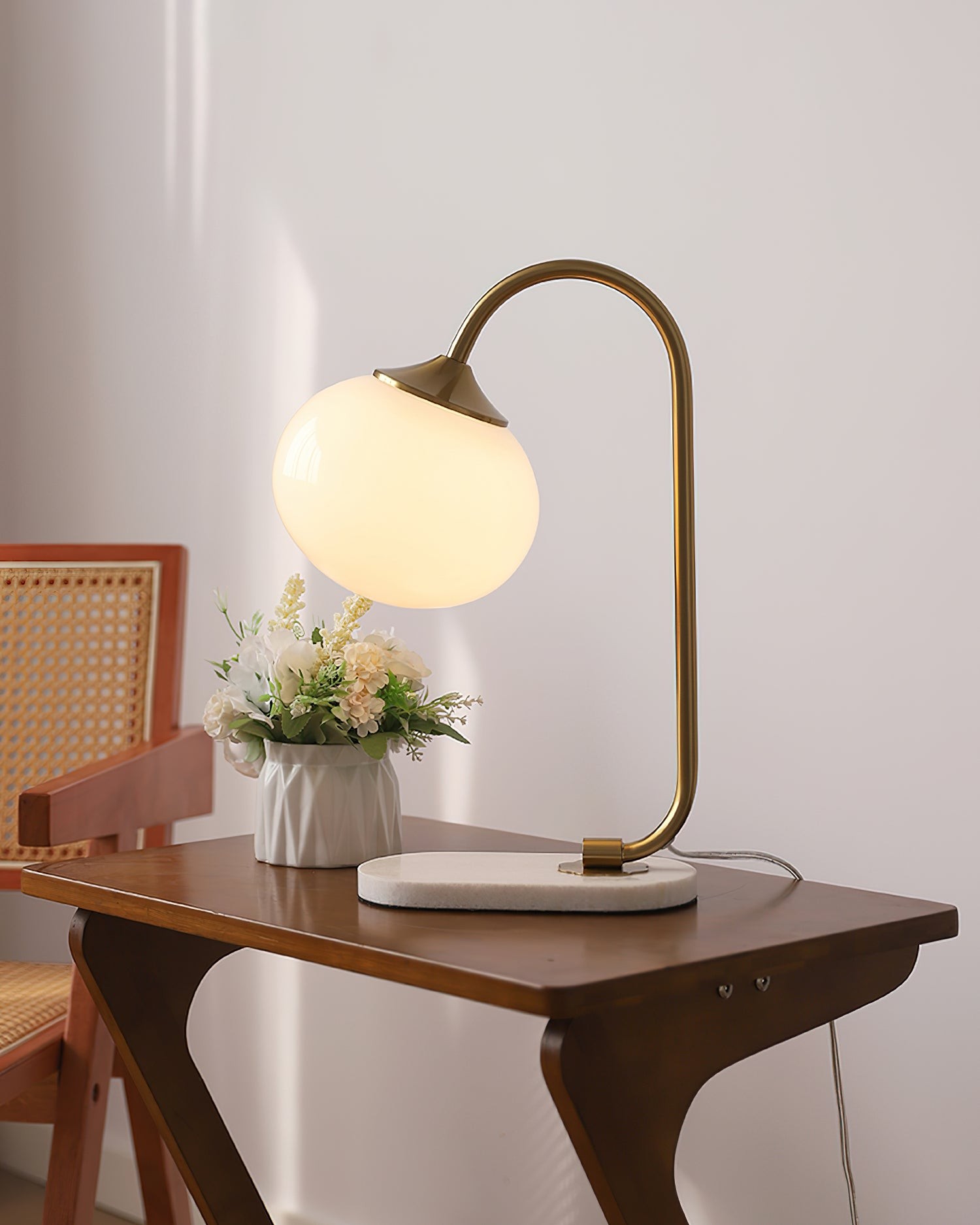 Nordic Mushroom Glass Bedside Table Lamp M236