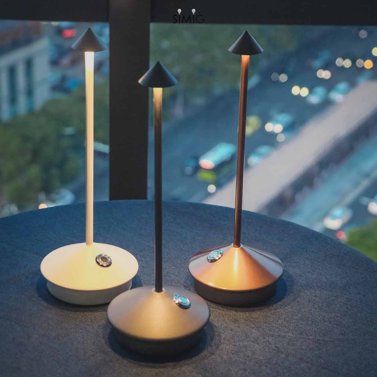 Glimma Rechargeable LED Table Lamp - Modern Portable Lamp for Living Room