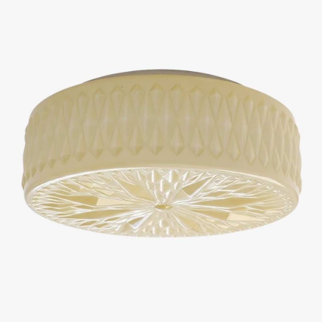 Mistaro Minimal Glass Ceiling Lamp - Flush Mount Design for Living Room and Bedroom T1121
