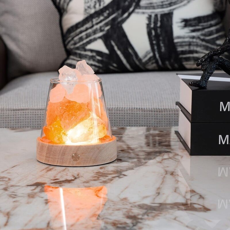 Rechargable Aroma Himalayan Salt Lamp Night Light
