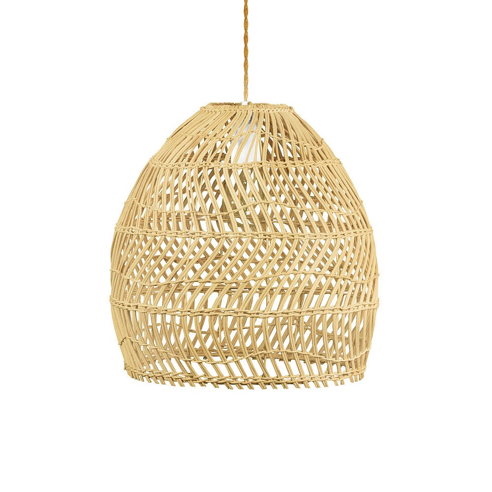 Wicker Basket Rattan Pendant Light S74