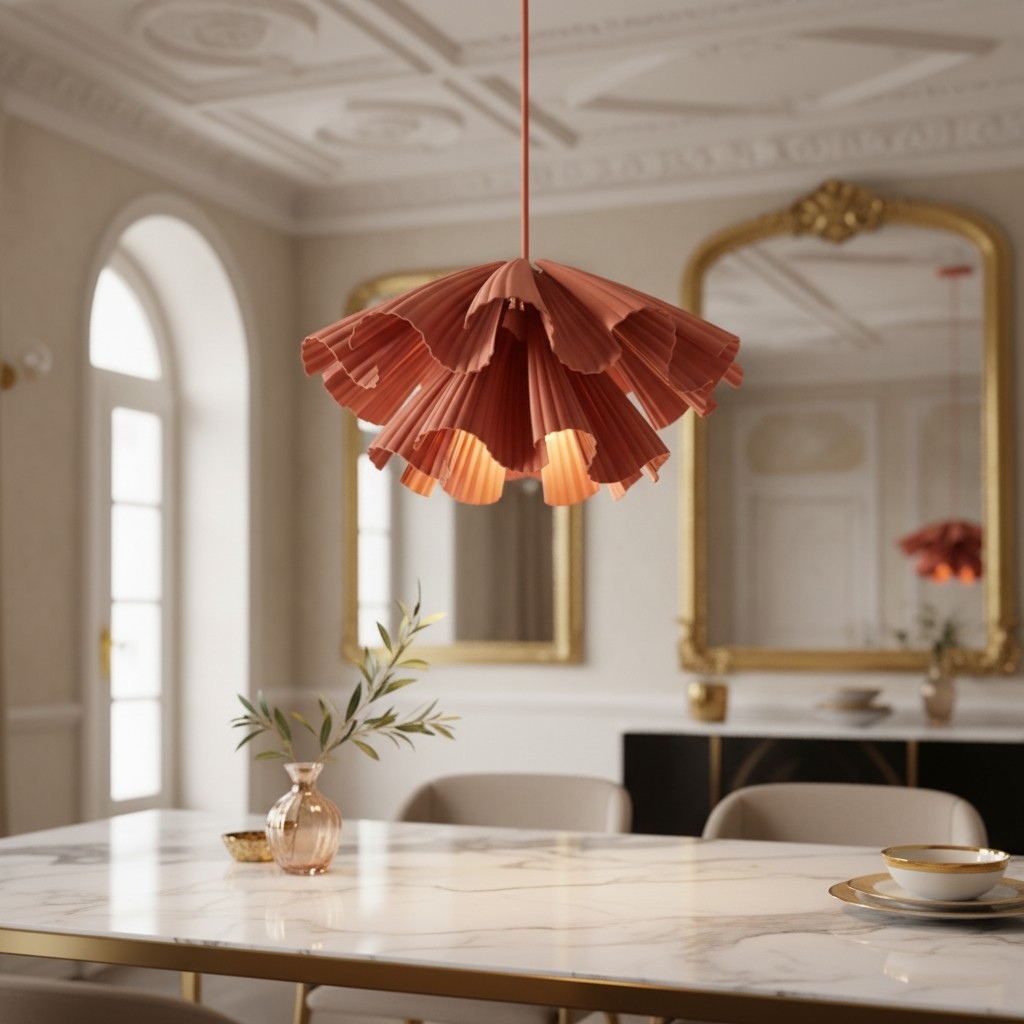 Elora Plastic Pendant Lamp - Lightweight Modern Design for Bedrooms or Living Rooms T801