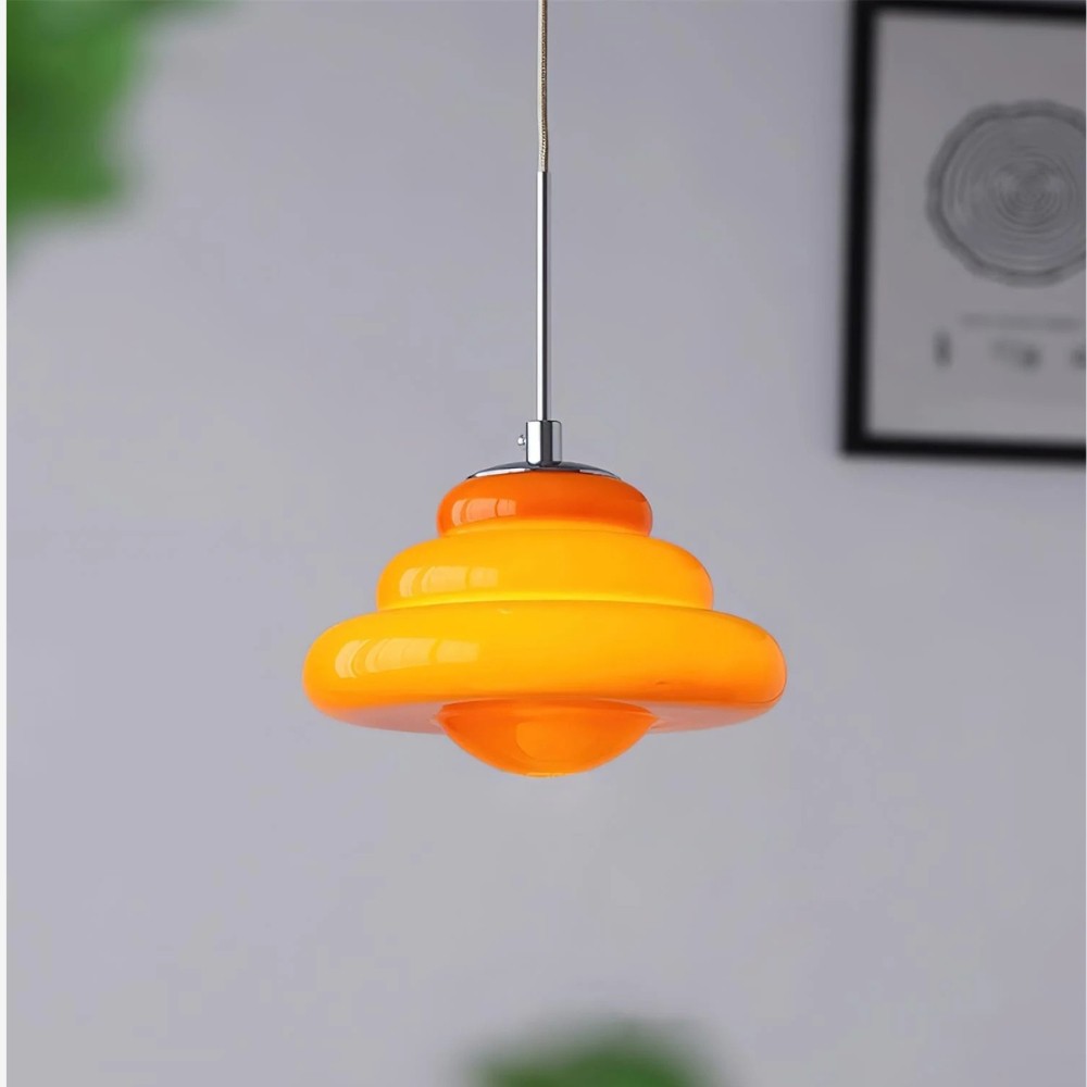 Tiered Pendant Lamp - Modern Glass and Metal for Dining Room S245