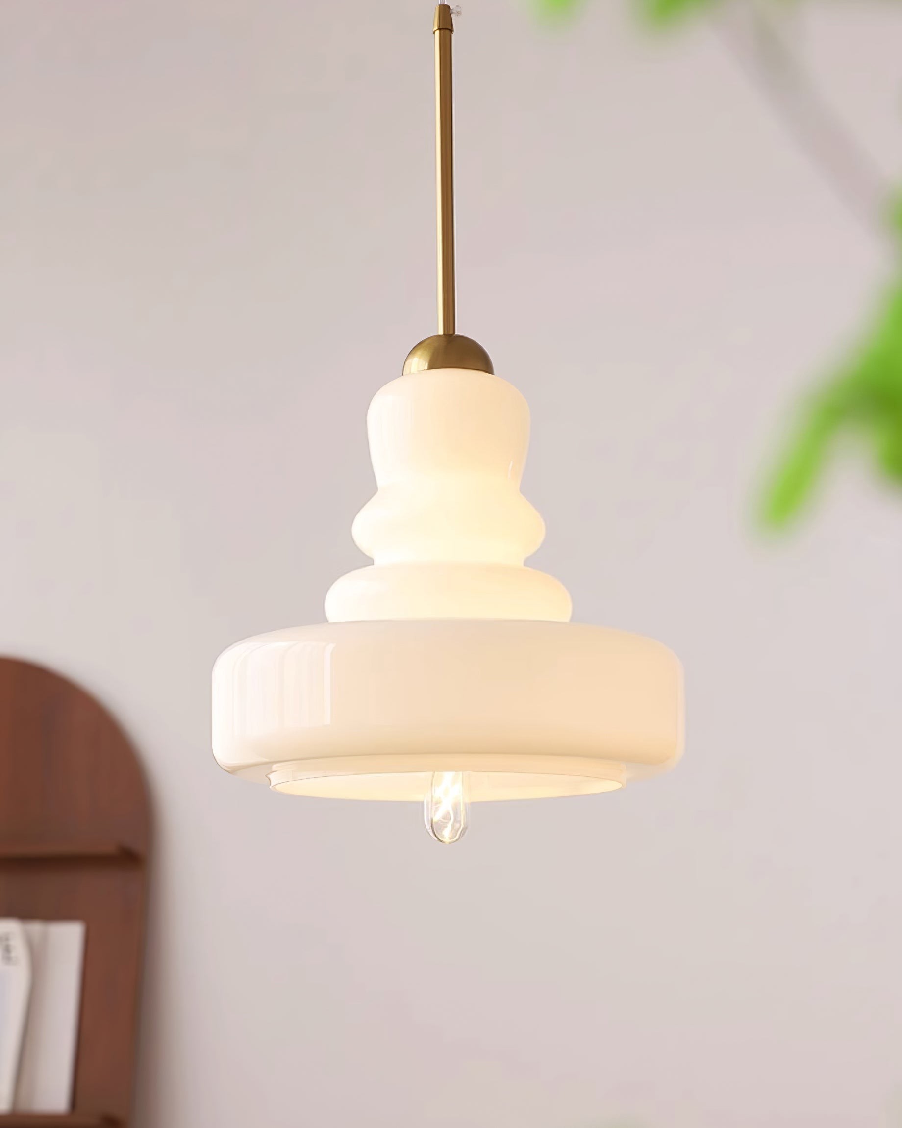Mid Century Modern Gourd Glass Pendant Light M113
