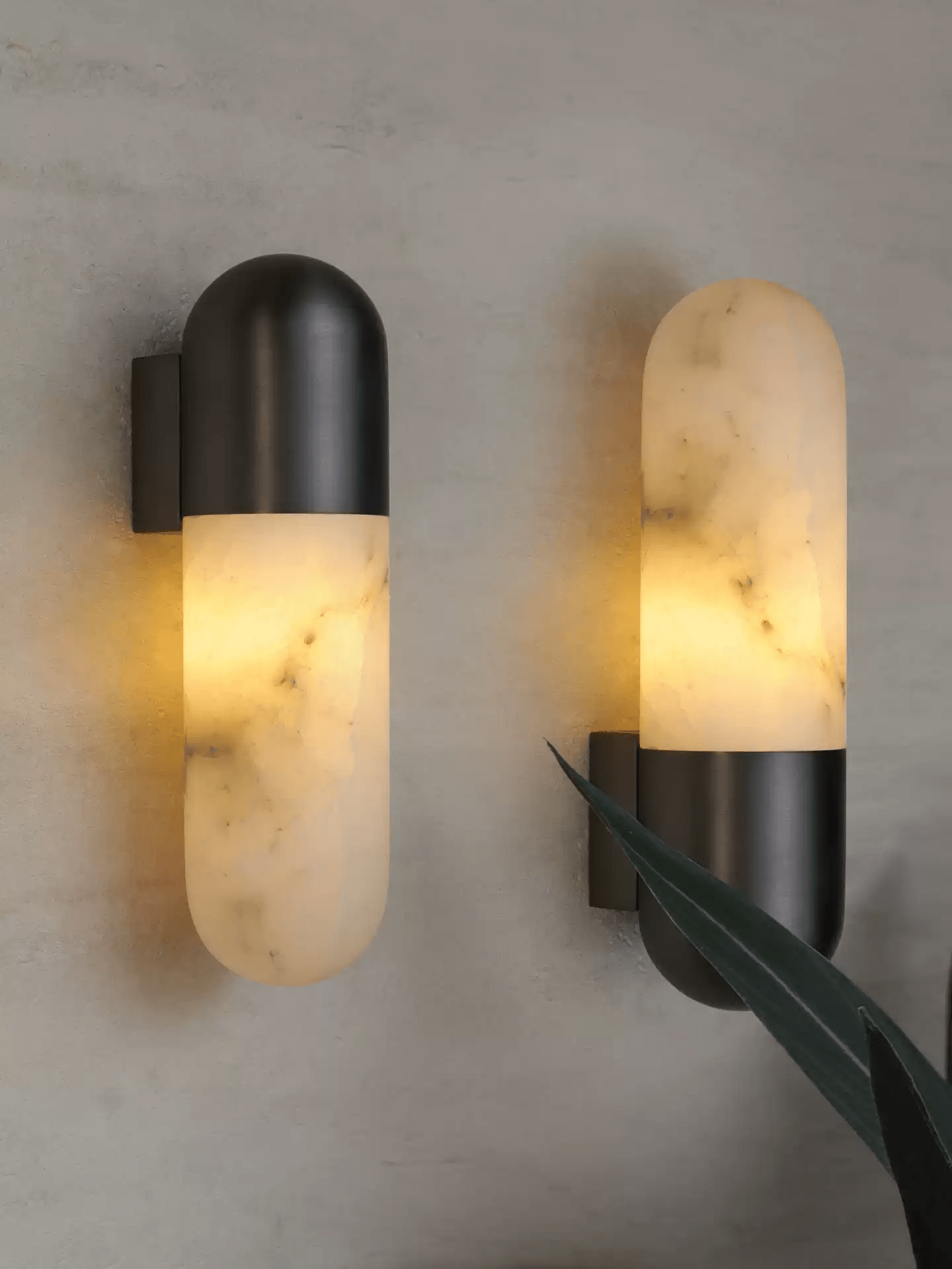 Capsule Alabaster Sconce T1629