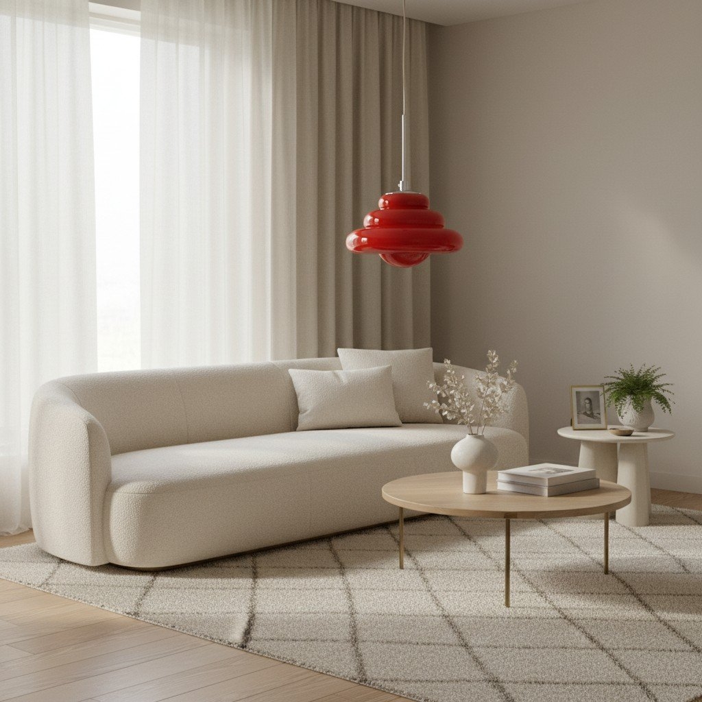 Bomiello Layered Glass Pendant - Modern Minimal Light for Living Room T586