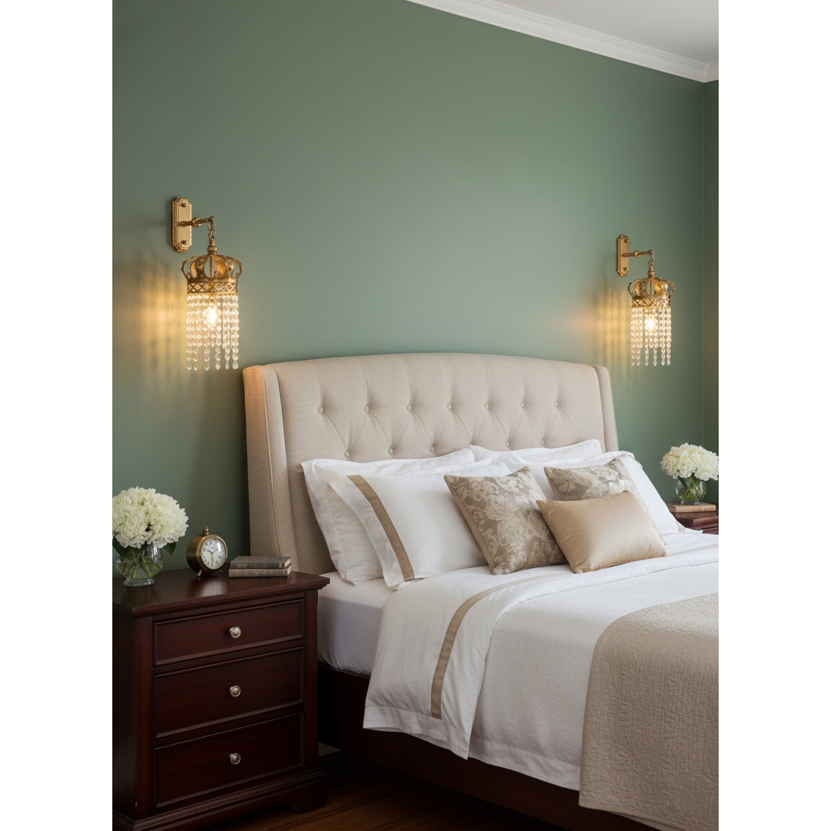 Timon Brass Crown Wall Lamp T1969