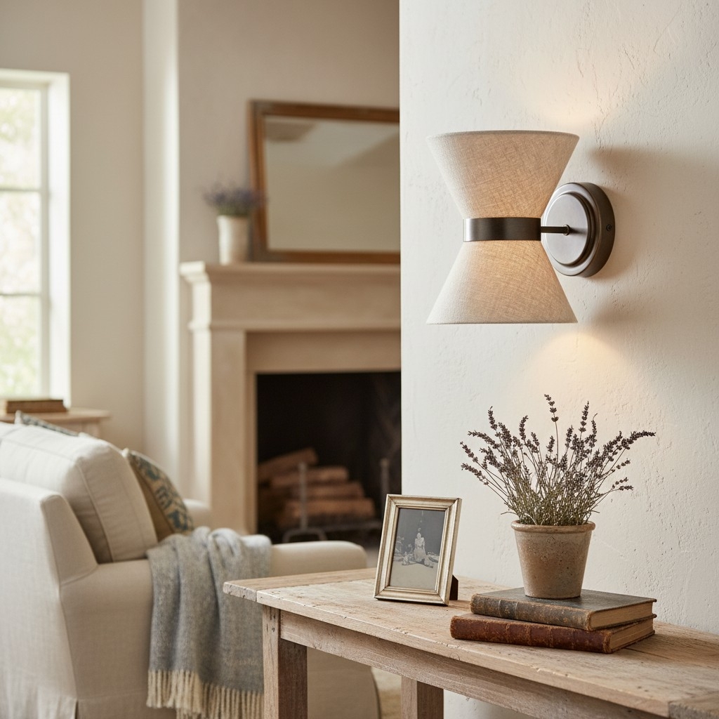 Ankora Bow Tie Metal Fabric Wall Lamp - Modern Interior Sconce T734