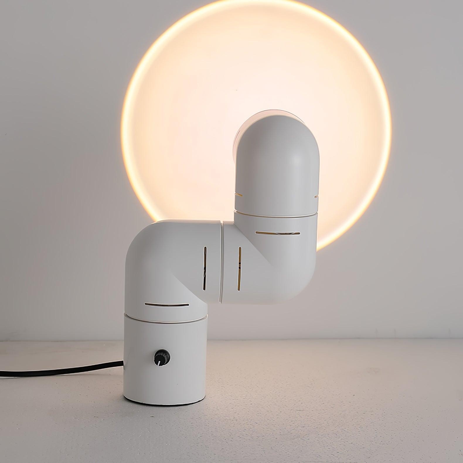 Red Tubular Table Lamp Suitable For Bedroom M504